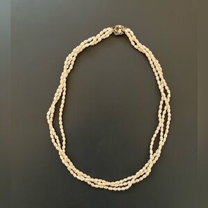 Elegant Multi Strand Vintage Pearl Necklace